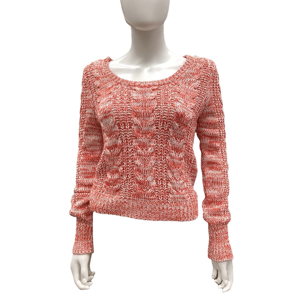 Free People Women’s Sweater Size S Red And White Knit